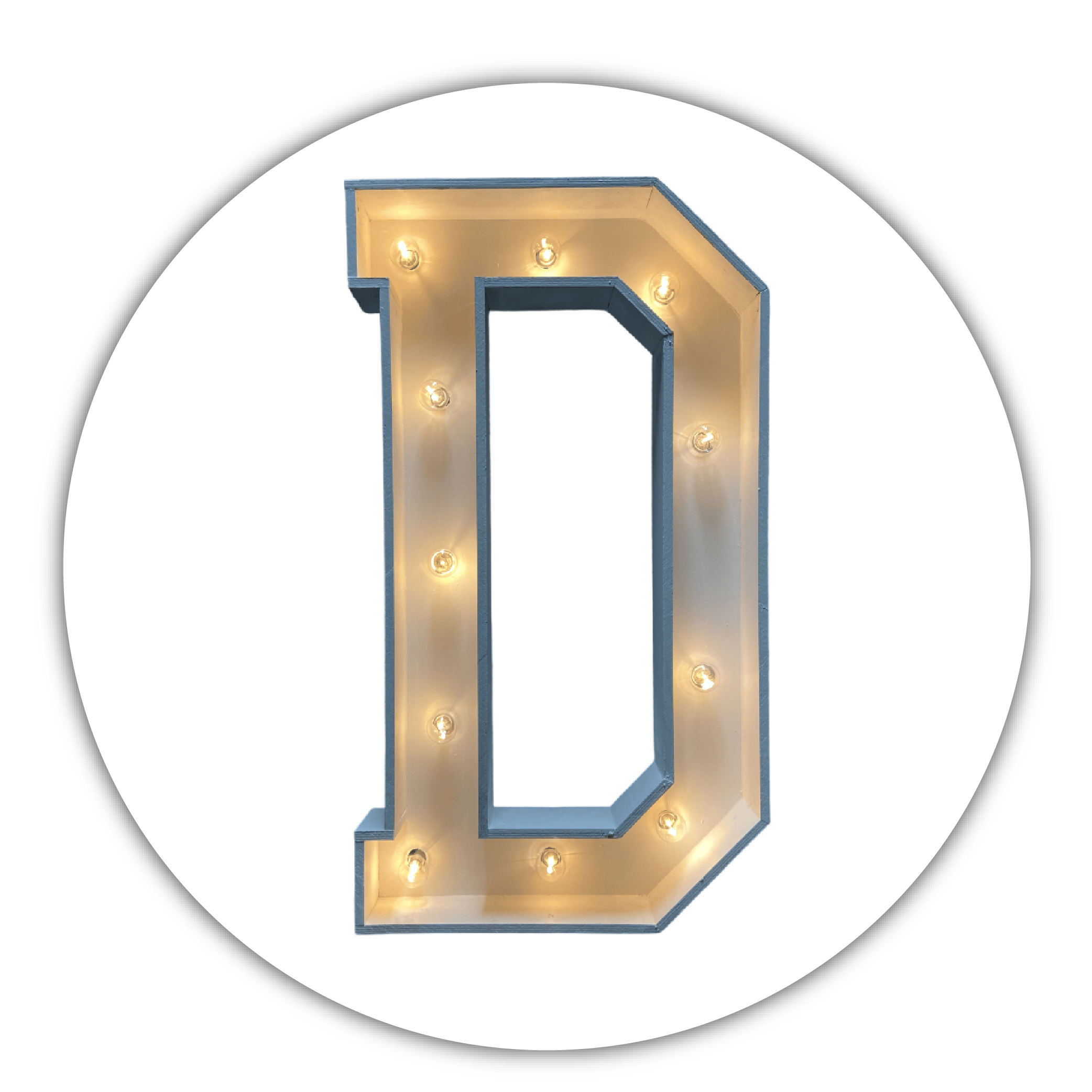 Lichtletter "D"